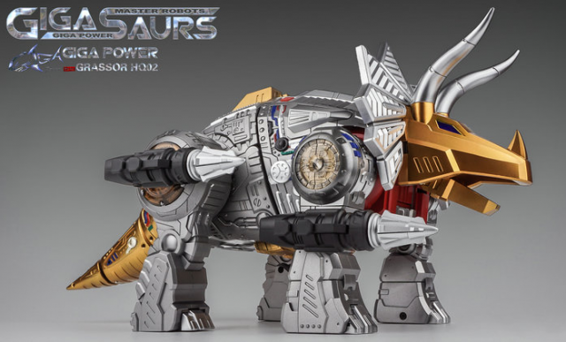 HQ-02 Grassor Metallic Version | GigaPower Gigasaurs