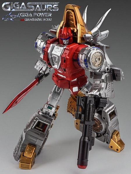 HQ-02 Grassor Metallic Version | GigaPower Gigasaurs