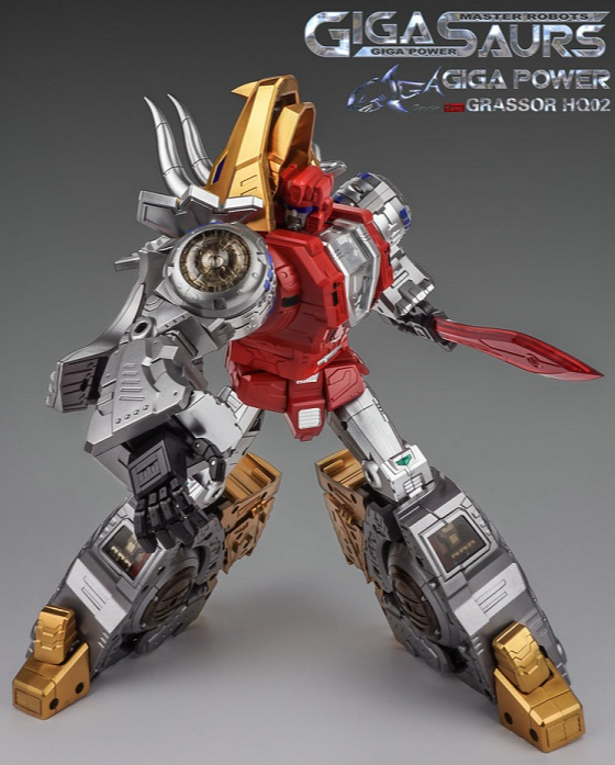 HQ-02 Grassor Metallic Version | GigaPower Gigasaurs
