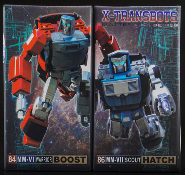 MM-6 Boost and MM-VII Hatch Toy Version | X-Transbots Master Mini
