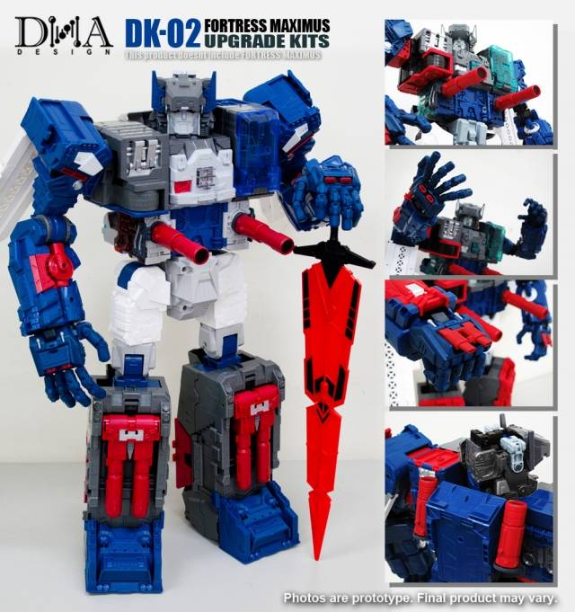DK-02 Movable Hands Upgrade Kit for Transformers Titans Return Fortress Maximus | Dna Design | Upgrade Kit