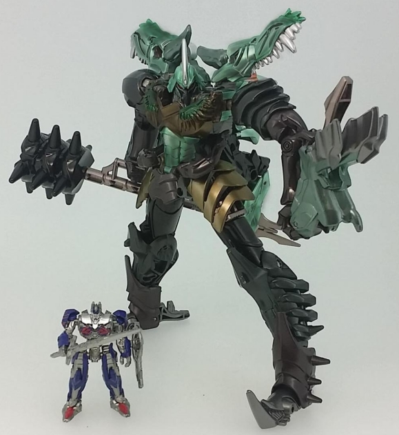 MB-09 Dinobot Grimlock and Optimus Prime | Transformers Movie 10th Anniversary