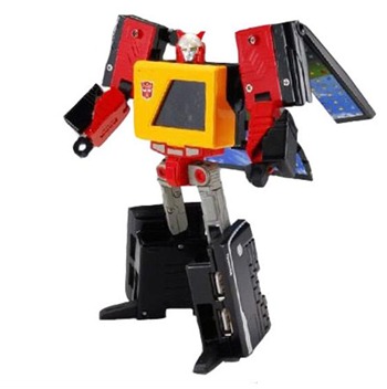 Blaster Transforming USB Hub | Transformers Device Label