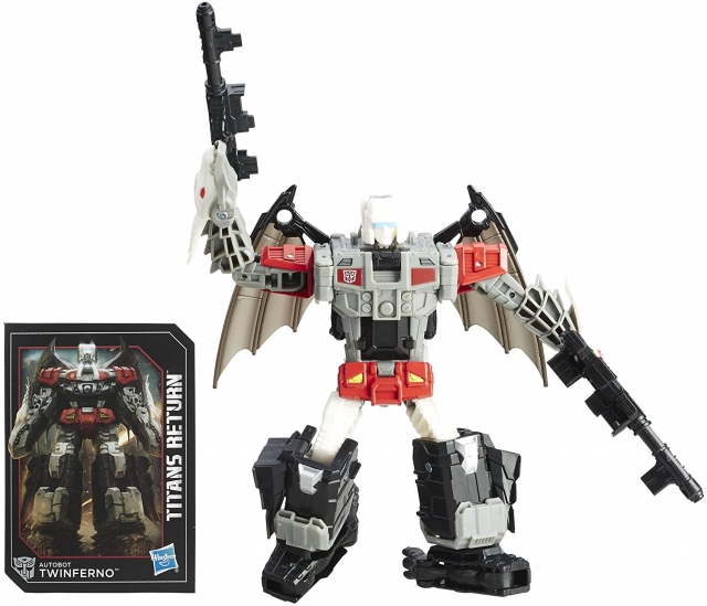 Twinferno with Daburu Deluxe Class  | Transformers Generations Titans Return