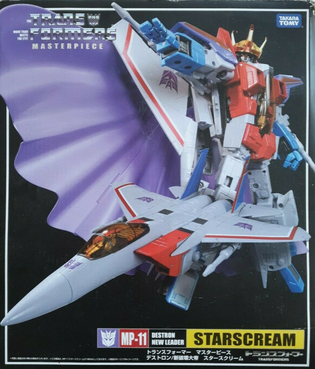 MP-11 Starscream with Coronation Crown and Cape Set | Transformers Masterpiece