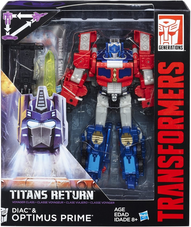 Optimus Prime and Diac Voyager Class  | Transformers Generations Titans Return
