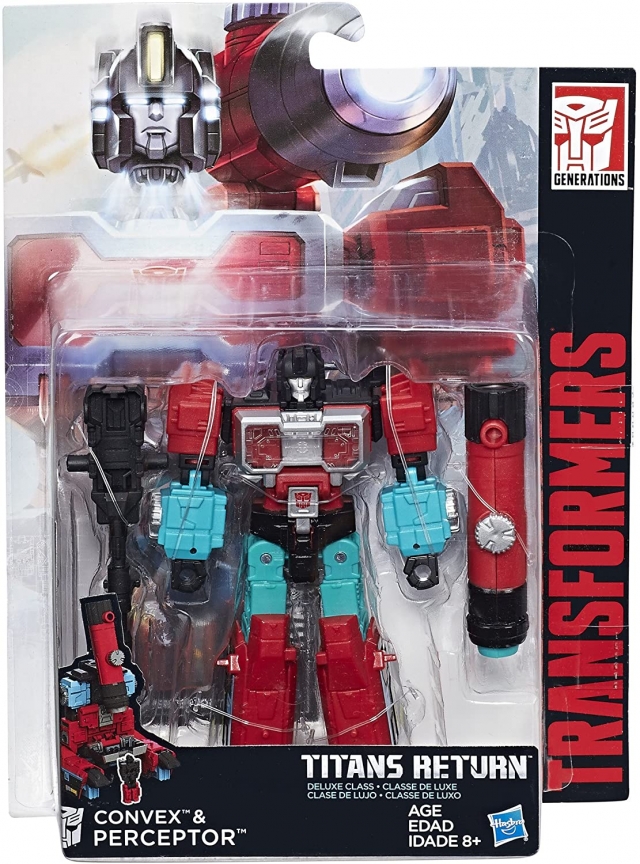 Perceptor with Convex Deluxe Class  | Transformers Generations Titans Return