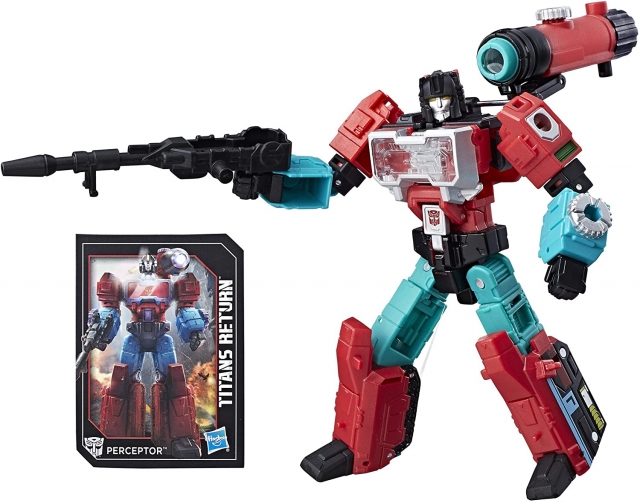 Perceptor with Convex Deluxe Class  | Transformers Generations Titans Return