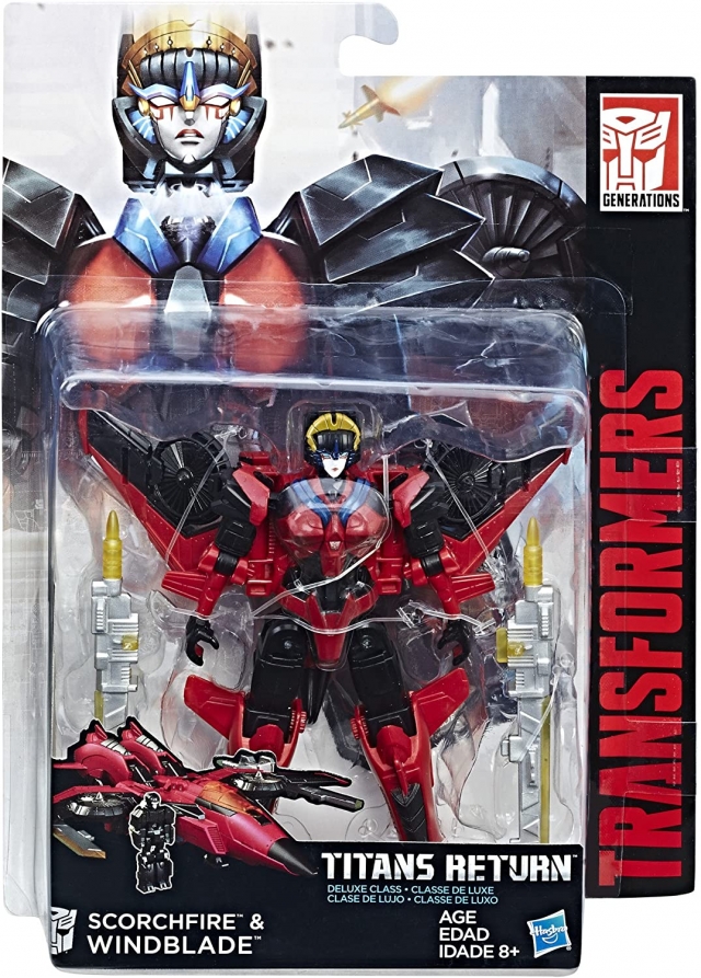 Windblade and Scorchfire Deluxe Class  | Transformers Generations Titans Return