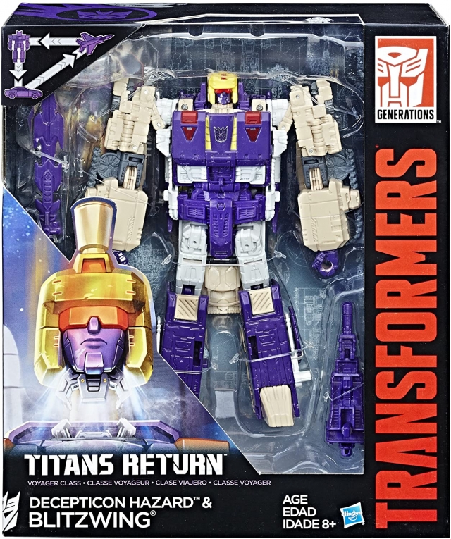 Blitzwing and Hazard Voyager Class  | Transformers Generations Titans Return