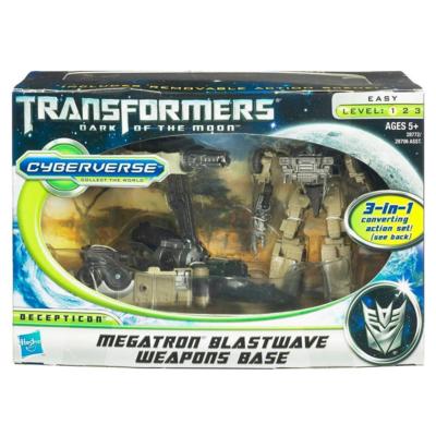Cyberverse Commander Megatron with Blaswave Weapons Base | Transformers 3 Dark of the Moon DOTM
