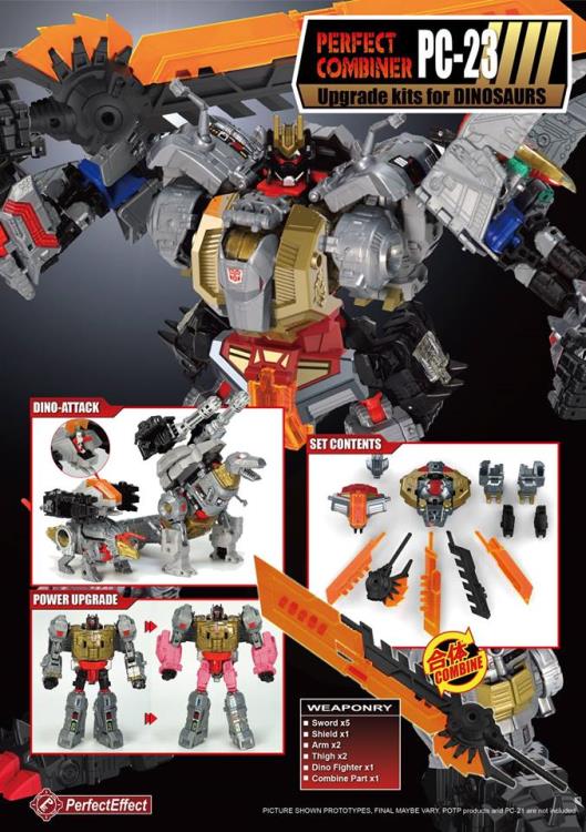 PC-23 Upgrade Kit for Transformers Power of the Primes Dinobots Volcanicus | Perfect Effect | Upgrade Kit