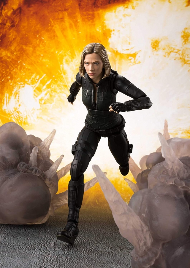 Black Widow and Tamashii Effect Explosion S.H. Figuarts | Bandai Tamashii Nations | Marvel