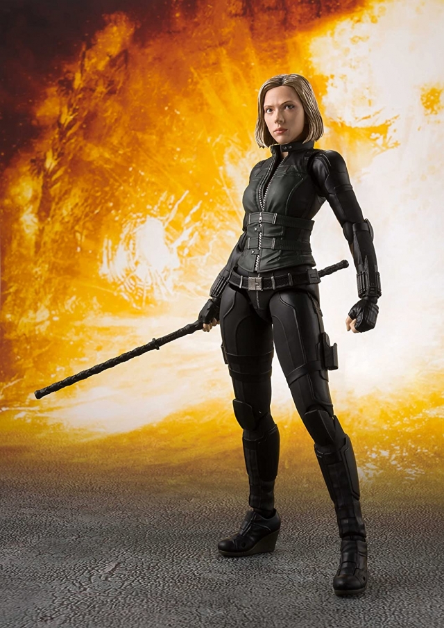 Black Widow and Tamashii Effect Explosion S.H. Figuarts | Bandai Tamashii Nations | Marvel