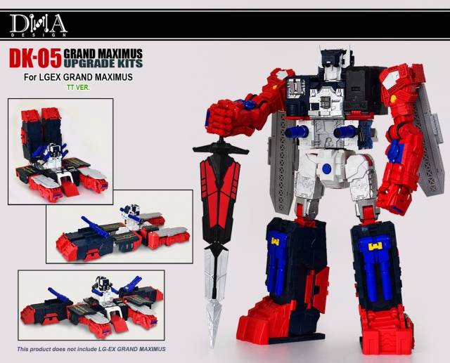 DK-05 Upgrade Kit for Transformers Legends LG-EX Grand Maximus | Dna Design | Upgrade Kit