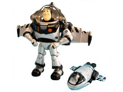 Buzz Lightyear Spaceship Monocrhome Version | Transformers Disney Label