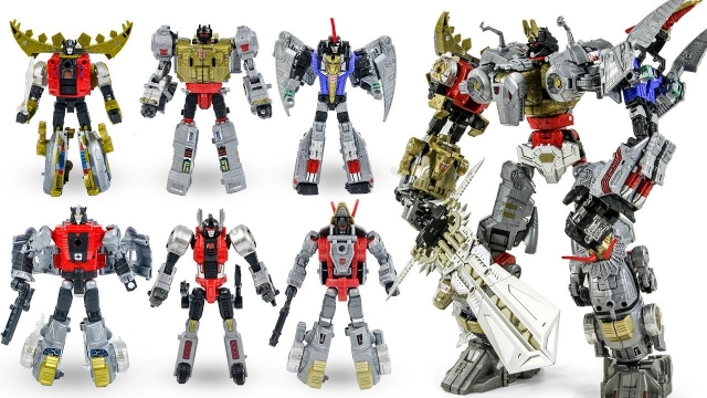 Volcanicus Dinobot Combiner Set of 6 Voyager Class | Transformers Generations Power of the Primes