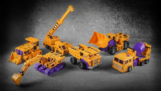 TW-C07E Orange Constructor Full Set of 6 Figures | Toyworld