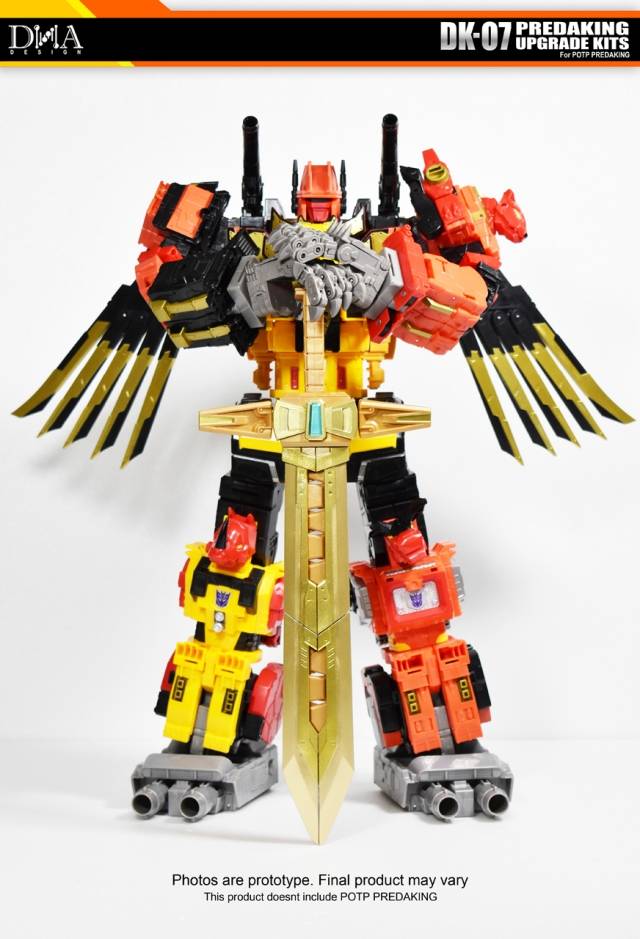 DK-07 Upgrade Kit for Transformers Power of the Primes Predaking | Dna Design | Upgrade Kit
