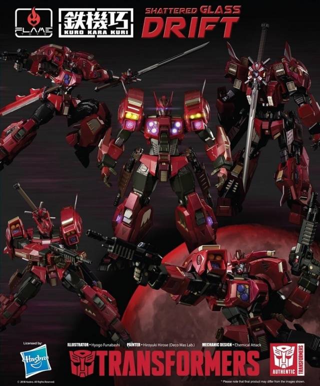 01A Shattered Glass Drift | Transformers Kuro Kara Kuri | Flame Toys