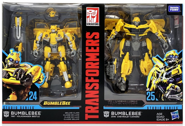 24 and 25 Bumblebee Then and Now 2-Pack Exclusive Deluxe Class | Transformers Studio Series | Transformers: Bumblebee