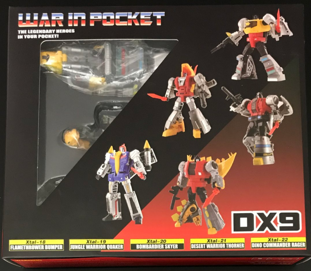 Dino Set of 5 Figures | DX9 Toys Attila Combiner