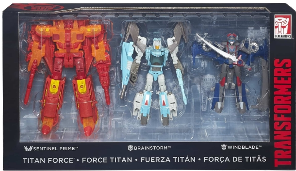 Titan Force Set SDCC Exclusive Voyager Class  | Transformers Generations Titans Return