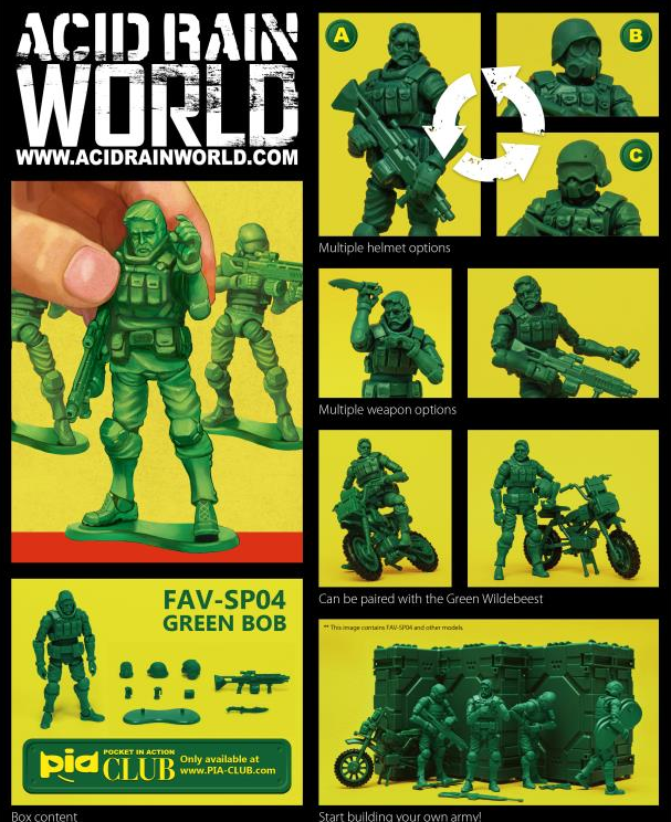 FAV-SP04 Green Bob 1:18 Scale | Acid Rain Fav