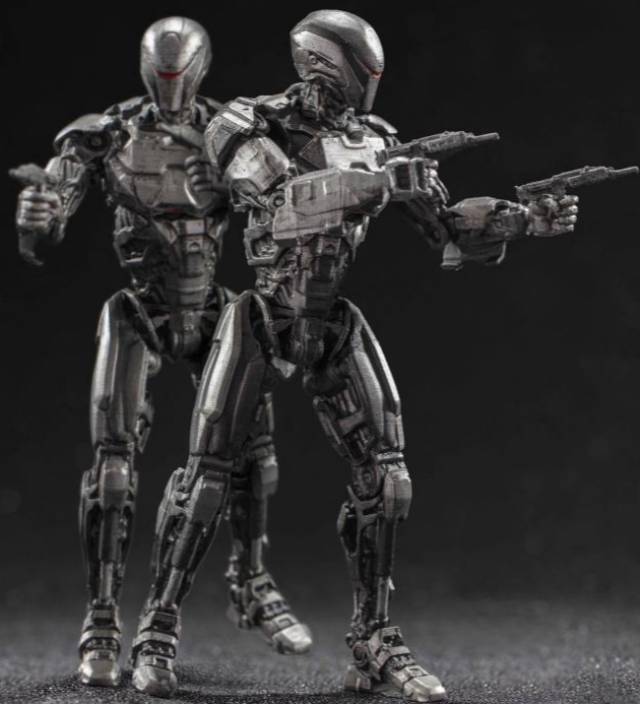 EM-208 Enforcement Droid PX Previews Exclusive Set of 2 1:18 Scale | Robocop 2014 | Hiya Toys