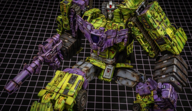 TW-C07G Constructor Weathered Green Version Set of 6 Figures | Toyworld Constructor Combiner