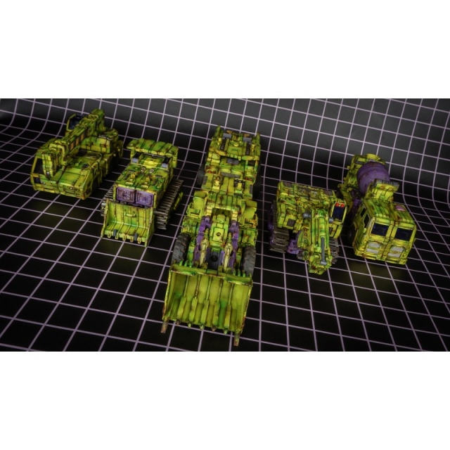 TW-C07G Constructor Weathered Green Version Set of 6 Figures | Toyworld Constructor Combiner
