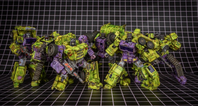 TW-C07G Constructor Weathered Green Version Set of 6 Figures | Toyworld Constructor Combiner
