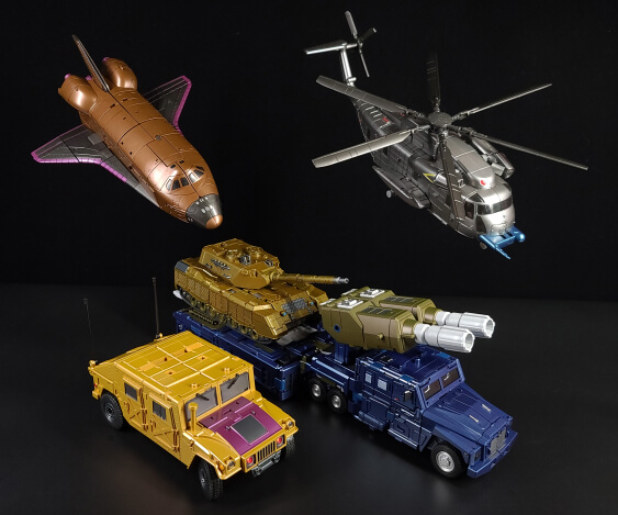ZA-07 Bruticon Combiner Metallic Edition Set of 5 Figures | Zeta Toys