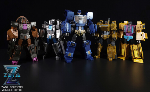 ZA-07 Bruticon Combiner Metallic Edition Set of 5 Figures | Zeta Toys