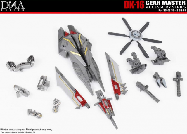 DK-16 Upgrade Kit for Transformers Studio Series 08 Blackout 61 Sentinel Prime 49 Bumblebee | Dna Design | Upgrade Kit