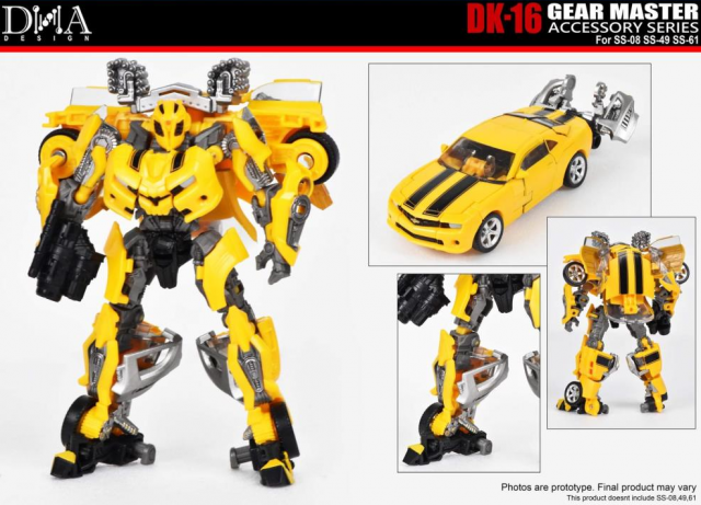 DK-16 Upgrade Kit for Transformers Studio Series 08 Blackout 61 Sentinel Prime 49 Bumblebee | Dna Design | Upgrade Kit