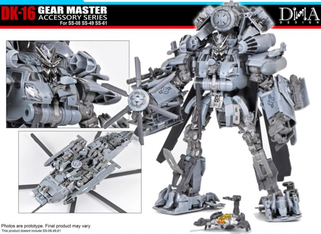 DK-16 Upgrade Kit for Transformers Studio Series 08 Blackout 61 Sentinel Prime 49 Bumblebee | Dna Design | Upgrade Kit