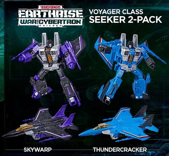 WFC-E29 Team: Seeker Elite Skywarp and Thundercracker Seeker Set of 2 Voyager Class | Transformers Generations War for Cybertron Earthrise Chapter
