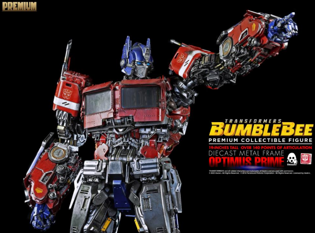 Optimus Prime Collectible Figure Premium Scale Collectible Figure | Transformers: Bumblebee | threezero