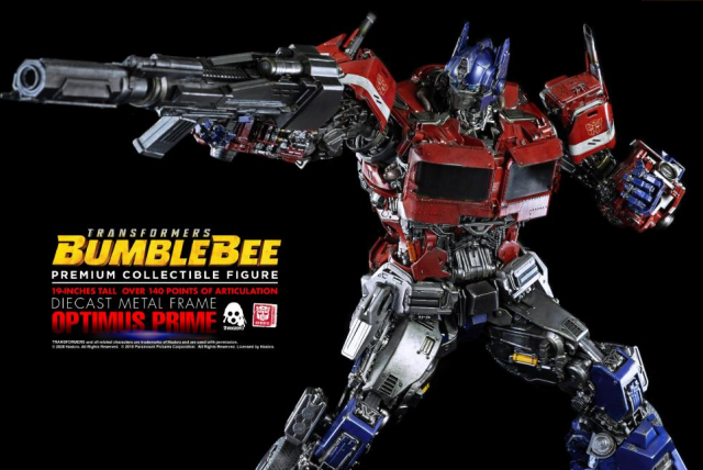Optimus Prime Collectible Figure Premium Scale Collectible Figure | Transformers: Bumblebee | threezero