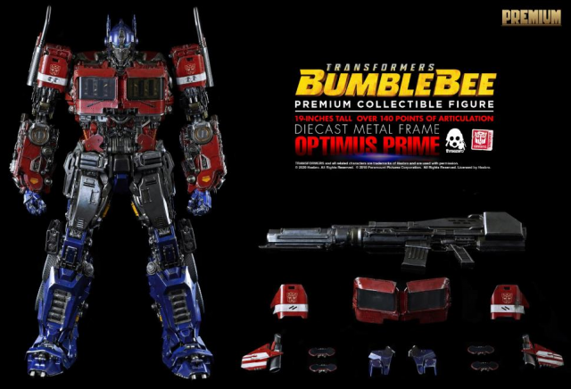 Optimus Prime Collectible Figure Premium Scale Collectible Figure | Transformers: Bumblebee | threezero