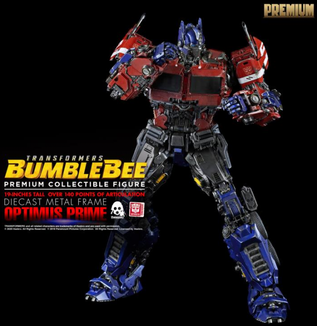 Optimus Prime Collectible Figure Premium Scale Collectible Figure | Transformers: Bumblebee | threezero