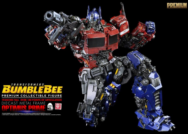 Optimus Prime Collectible Figure Premium Scale Collectible Figure | Transformers: Bumblebee | threezero