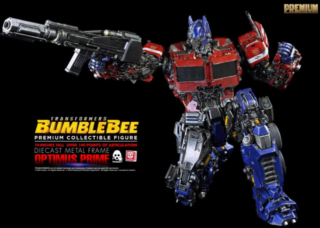 Optimus Prime Collectible Figure Premium Scale Collectible Figure | Transformers: Bumblebee | threezero