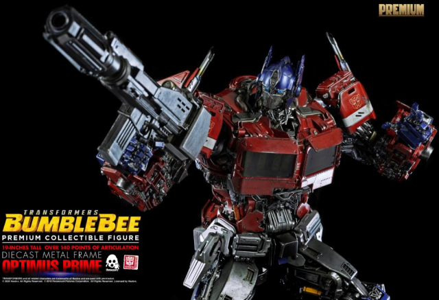 Optimus Prime Collectible Figure Premium Scale Collectible Figure | Transformers: Bumblebee | threezero