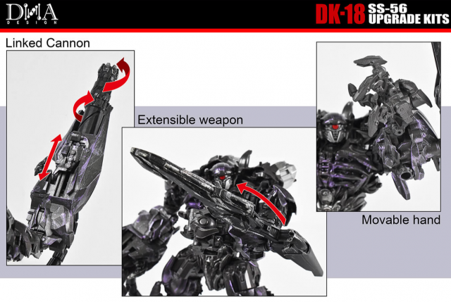 DK-18 Upgrade Kit for Transformers Studio Series 56 Shockwave | Dna Design | Upgrade Kit