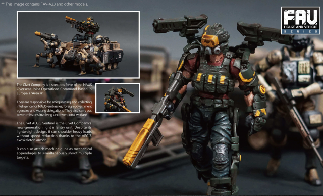 FAV-A23 Civet AEGIS Sentinel 1:18 Scale | Acid Rain FAV