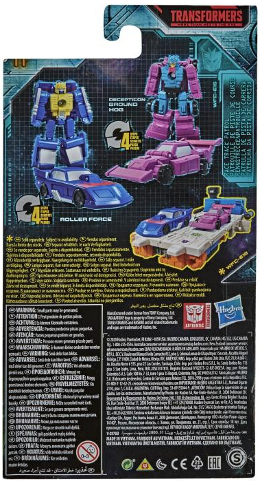 WFC-E15 Race Track Patrol 2-Pack Roller Force and Decepticon Ground Hog Micromaster Scale | Transformers Generations War for Cybertron Earthrise Chapter