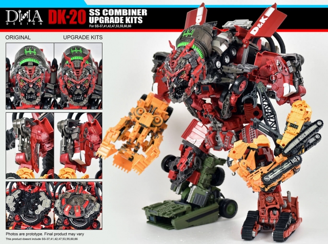 DK-20 Upgrade Kit for Transformers Studio Series 69 Devastator Set of 8 | Dna Design | Upgrade Kit