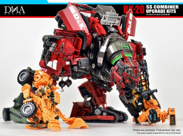 DK-20 Upgrade Kit for Transformers Studio Series 69 Devastator Set of 8 | Dna Design | Upgrade Kit